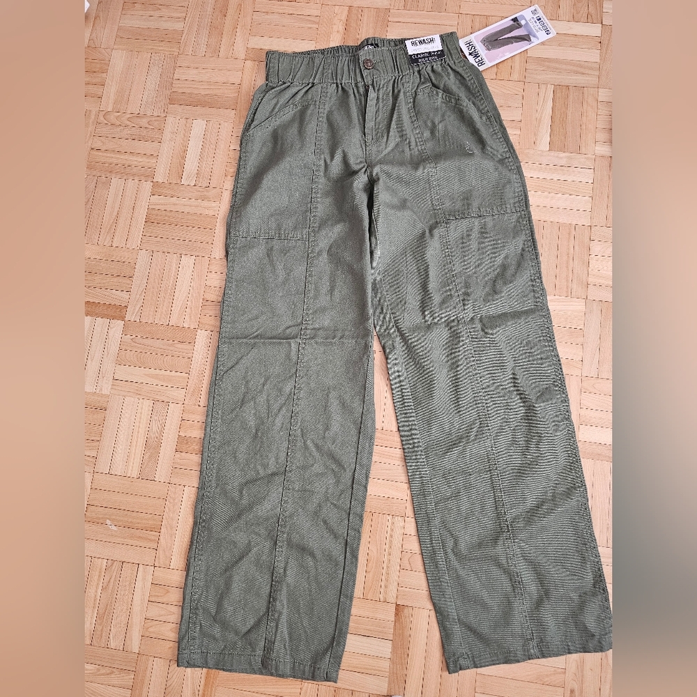Rewash Green Pants Relaxed Fit